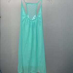 Light blue summer dress.